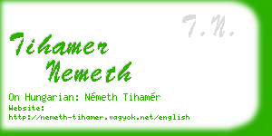 tihamer nemeth business card