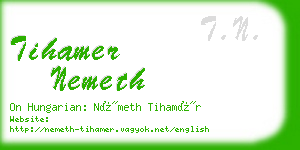tihamer nemeth business card